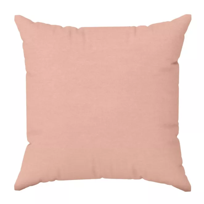 Poszewka szyta DORA - HIT pudrowa z miękkiej tkaniny o welurowej strukturze