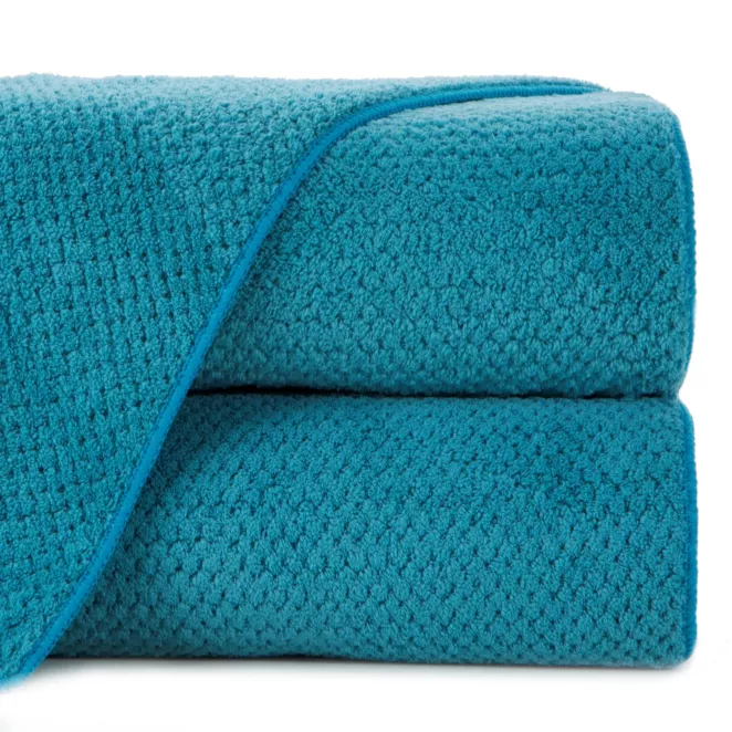Ręcznik kąpielowy 50x90 cm szybkoschnący z mikrofibry kolor turkusowy strukturze 280 g/m2 ZOE 1