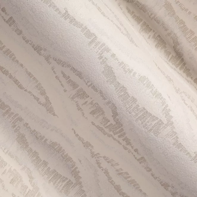 M123/7 Zasłona szyta na taśmie 5 cm CROWN3 kremowo złocista z eleganckiej tkaniny z nieregularnym wzorem i delikatnie błyszczącą nicią