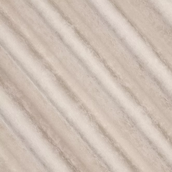 R203/10 Zasłona szyta na taśmie 5 cm kremowa z miękkiej tkaniny szenilowej typu dimout o naturalnym splocie