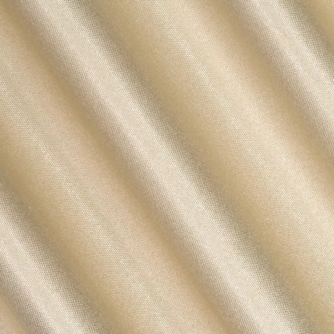P239/1 Zasłona szyta na taśmie 5 cm beżowa z gładkiej, zaciemniającej tkaniny z wyraźnym splotem