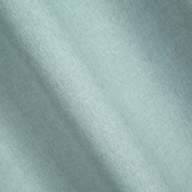 H188/8 Zasłona szyta na taśmie 5 cm GEONOA miętowa z miękkiej tkaniny o naturalnym charakterze z widocznym ozdobnym splotem