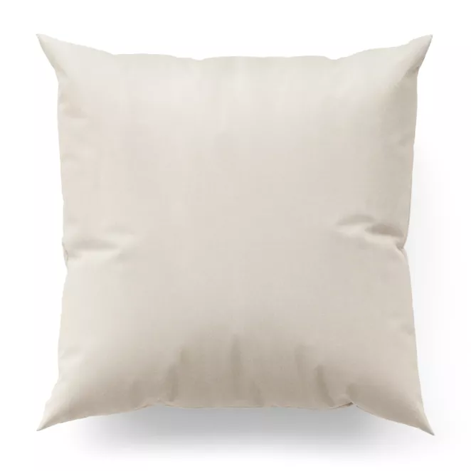 Poszewka szyta kremowa z tkaniny o satynowym połysku zaciemniającej w 100%