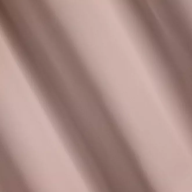 L107/14 Zasłona szyta na taśmie 5 cm pudrowo różowo różowa z gładkiej tkaniny zaciemniającej typu dimout
