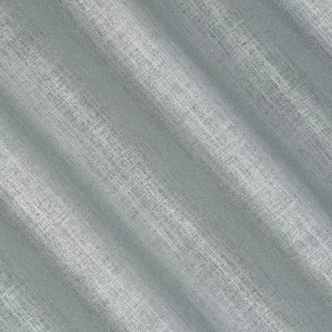 E28/1 Zasłona szyta na taśmie 5 cm niebiesko srebrzysta z tkaniny o luźnym splocie, z połyskliwym nadrukiem w stylu glamour Italissima Eva Minge