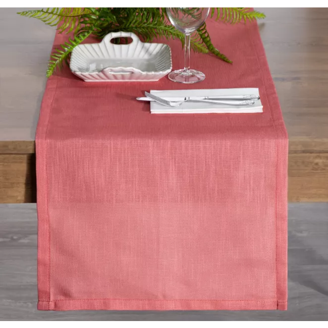 Bieżnik na stół ceglasty 40x140 cm SUMMER 12 z gładkiej i miękkiej tkaniny