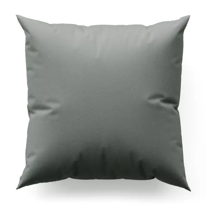 Poszewka szyta jasnostalowa z gładkiej zaciemniającej tkaniny typu dimout