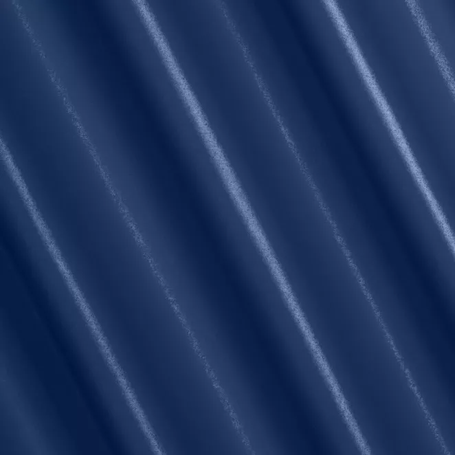 P198/26 Zasłona szyta na taśmie 5 cm granatowa z tkaniny trudnopalnej, zaciemniającej, typu blackout