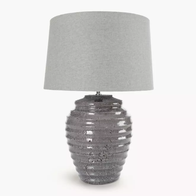 Lampka ceramiczna LENA z wytłaczaną podstawą