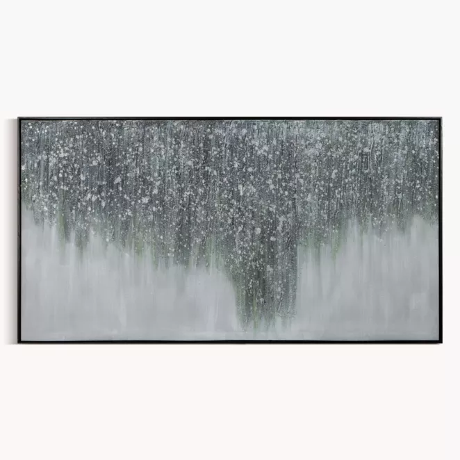 Obraz MIRAGE 2 abstrakcyjny ręcznie malowany na płótnie oprawiony w ramę