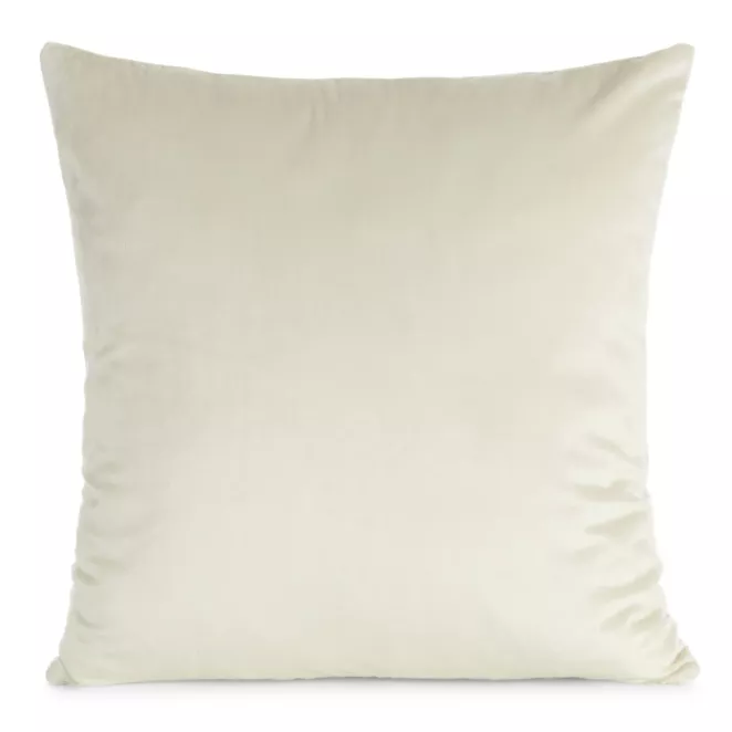 Poszewka na poduszkę 45x45 cm welwetowa, gładka kremowa o delikatnym połysku GAJA 1