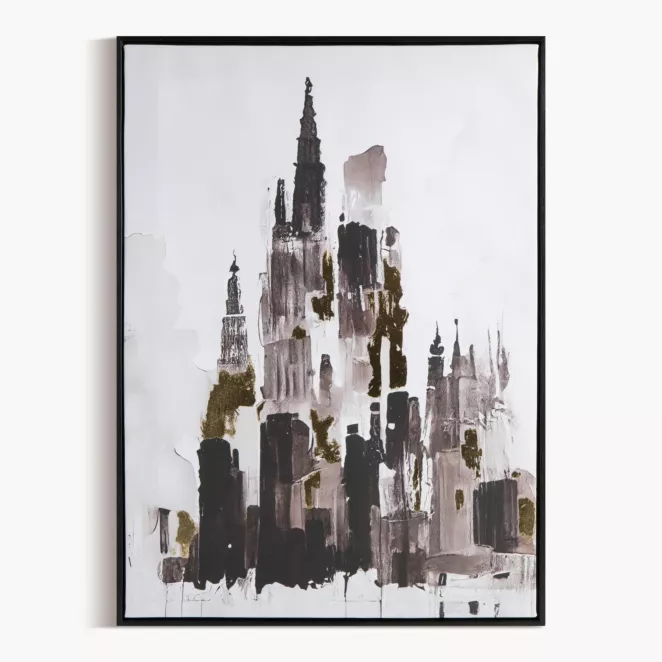 Obraz METROPOLIS 5 miejski pejzaż - kolaż drukowany na płótnie