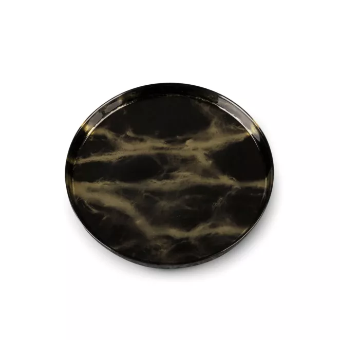 Patera ADA ze szkła artystycznego ze złotym marmurowym wzorem