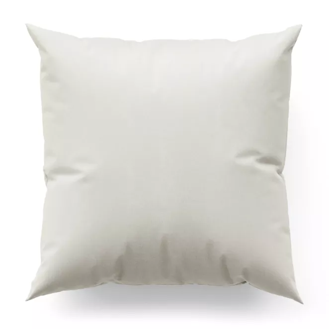 Poszewka szyta kremowa z miękkiej tkaniny w drobny wzór jodełkowy