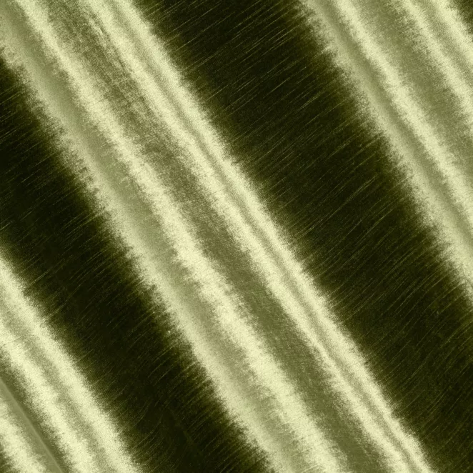 R165/2 Zasłona szyta na taśmie 5 cm SAFARI 1 oliwkowa z miękkiej welwetowej tkaniny z połyskiem i poziomym prążkiem
