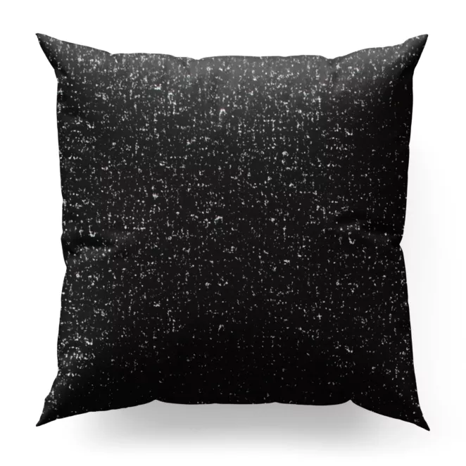 Poszewka na wymiar czarno srebrna z miękkiej tkaniny szenilowej przetykanej błyszczącą nicią Italissima Eva Minge