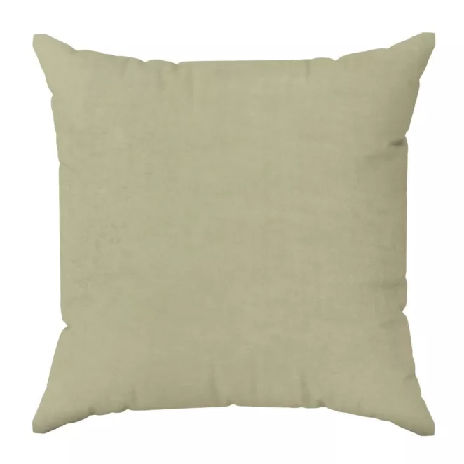 Poszewka szyta ENYA ciemnobeżowa z miękkiej półmatowej tkaniny welwetowej