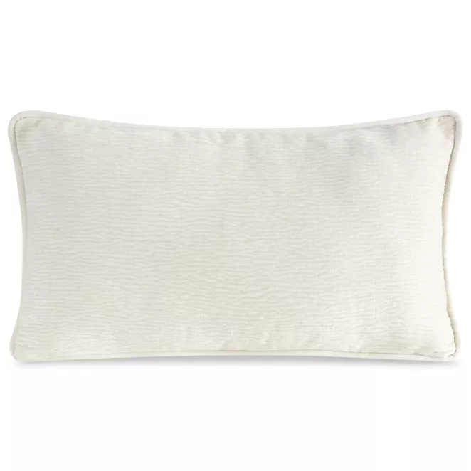 Poszewka na poduszkę 30x50 cm kremowa z szenilowej tkaniny ROSI