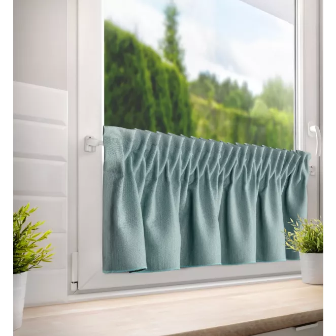 Zazdrostka miętowa z tkaniny o płóciennym splocie 140x30 cm taśma LENA