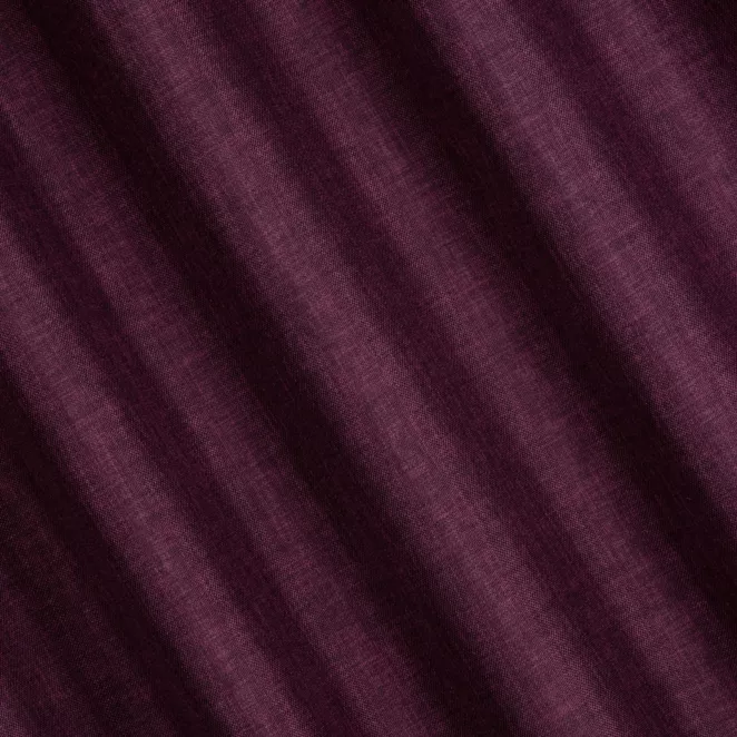 L180/25 Zasłona szyta na taśmie 5 cm fioletowa z tkaniny zaciemniającej typu dimout o naturalnym splocie, z efektem melanżu