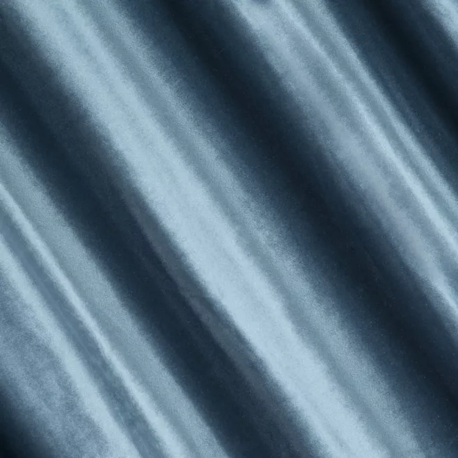 P230/4 Zasłona szyta na taśmie 5 cm ITALIA ciemnoniebieska z tkaniny welwetowej o delikatnym połysku