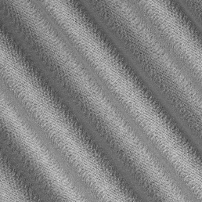 L181/1 Zasłona szyta na taśmie 5 cm srebrna z tkaniny szenilowej o wyraźnym splocie