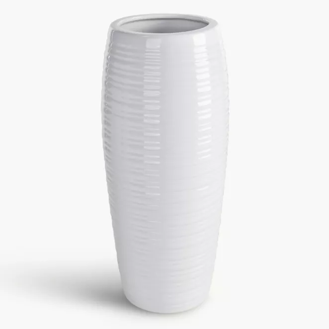 Wazon dekoracyjny ARIA  w subtelne wytłaczane prążki