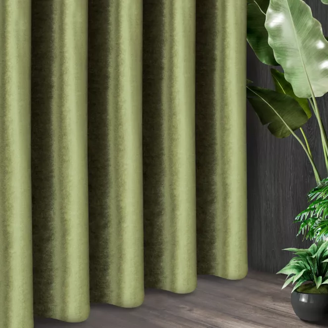 Tkanina zasłonowa, miękka welwetowa z połyskiem z kolekcji Eva Minge
