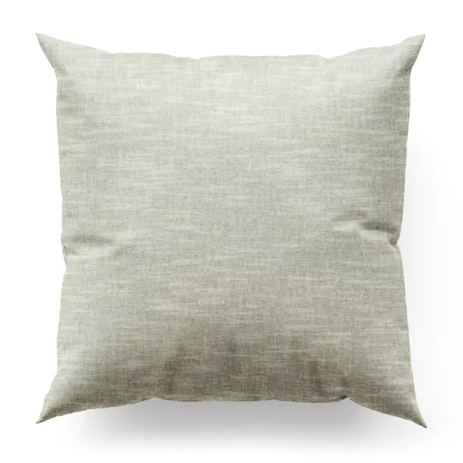 Poszewka szyta naturalna z matowej luźnotkanej tkaniny z efektem melanżu, wykończona obciążnikiem