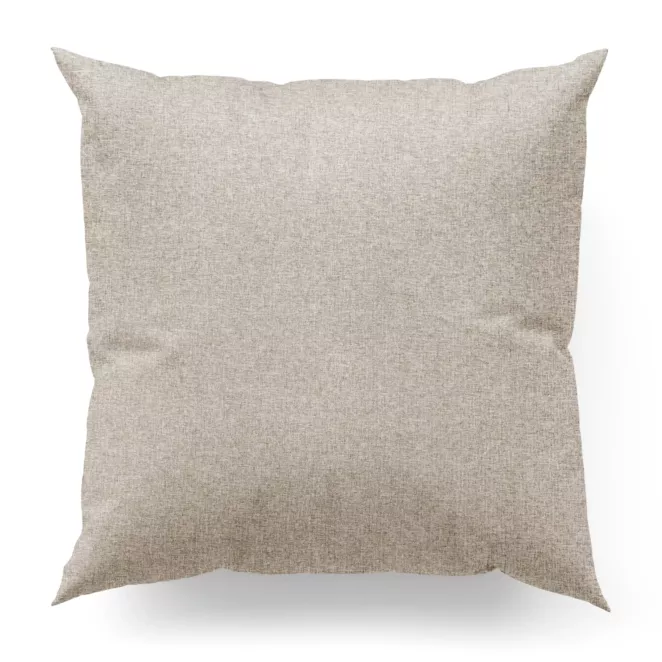 Poszewka na wymiar kremowa z tkaniny trudnopalnej, zaciemniającej, typu blackout z efektem melanżu