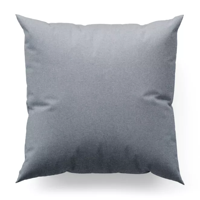 Poszewka szyta błękitna ze strukturalnej tkaniny typu blackout, zaciemniająca w 100%