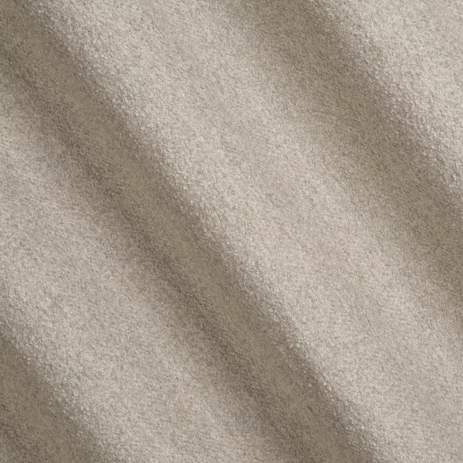 M202/5 Zasłona szyta na taśmie 5 cm beżowa z tkaniny bukla z efektem melanżu