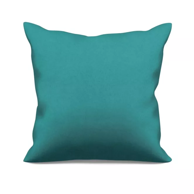 Poszewka szyta ADESSA ciemnoturkusowa z miękkiej tkaniny o welurowej strukturze