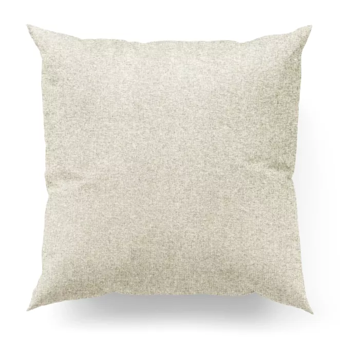 Poszewka szyta kremowa z tkaniny trudnopalnej, zaciemniającej, typu blackout z efektem melanżu