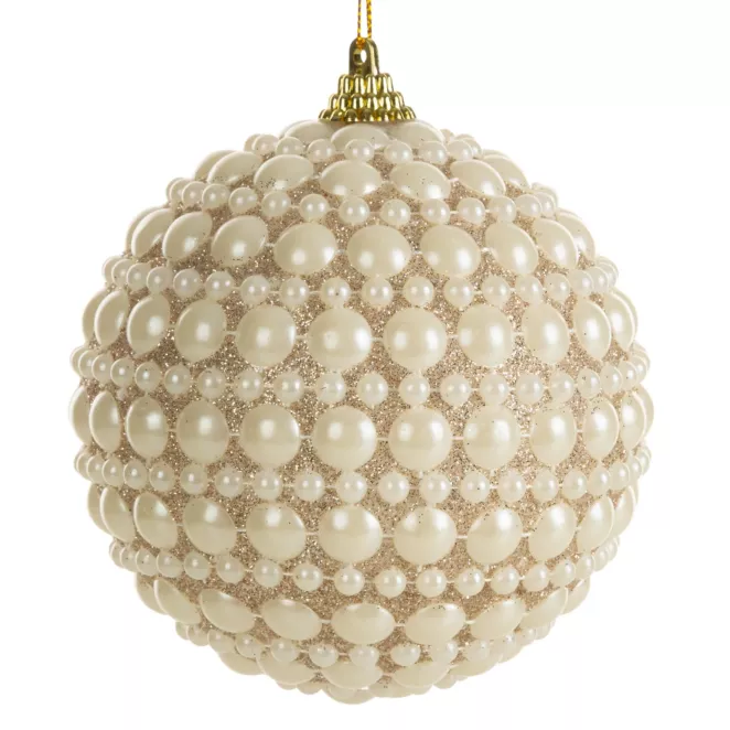 Bombka choinkowa zdobiona perełkami