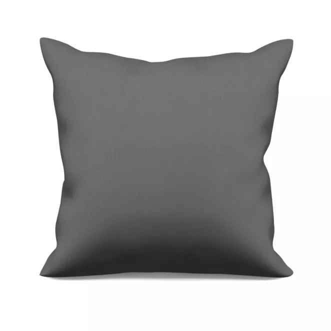 Poszewka szyta stalowa z gładkiej tkaniny typu dimout