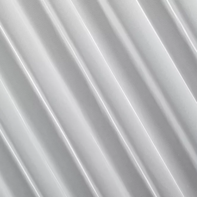 E117/1 Firana szyta na taśmie 5 cm biała z matowej tkaniny typu peru, wykończonej obciążnikiem Italissima Eva Minge