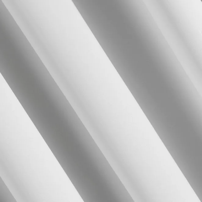 L66/4 Firana szyta na taśmie 5 cm ORIANA biała z delikatnej w dotyku, gęsto tkanej, matowej krepy, wykończona obciążnikiem