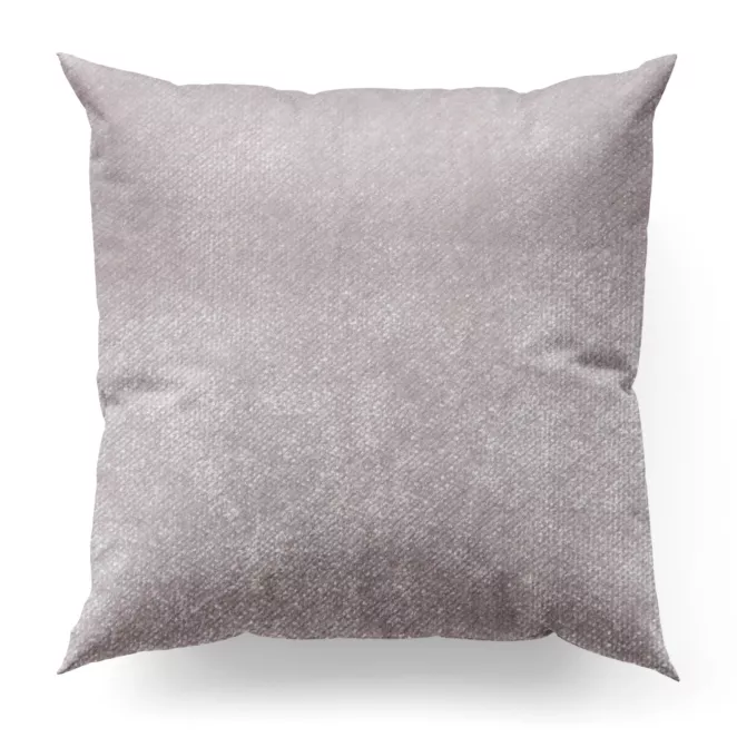 Poszewka szyta ciemnobeżowa z miękkiej welwetowej tkaniny z połyskiem