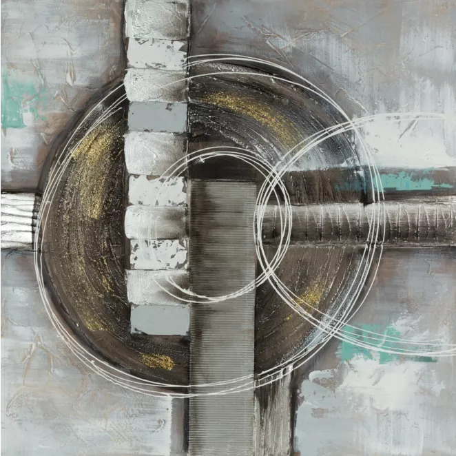 Obraz CIRCLE abstrakcyjny, ręcznie malowany na płótnie