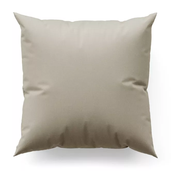 Poszewka szyta jasnobrązowa z miękkiej tkaniny w drobny wzór jodełkowy