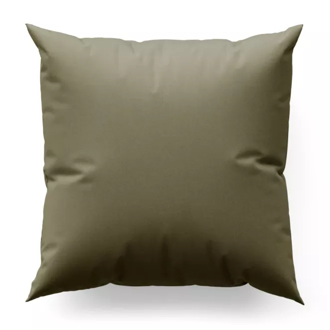 Poszewka szyta jasnobeżowa z gładkiej zaciemniającej tkaniny typu dimout