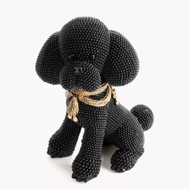 PIES - figurka dekoracyjna ELDO o drobnym strukturalnym wzorze