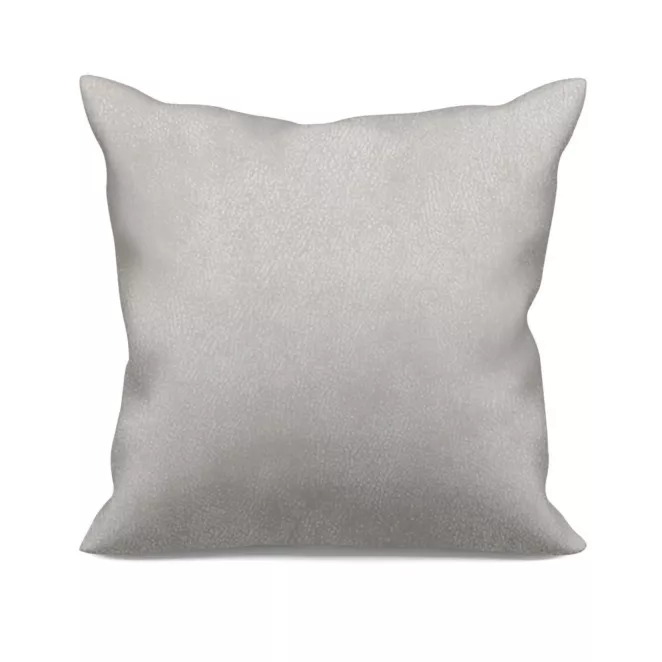 Poszewka szyta LIBERTY srebrna z miękkiej, welwetowej tkaniny z nakrapianym połyskującym nadrukiem