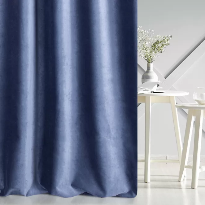 Tkanina zasłonowa gruba welwetowa o matowej powierzchni z kolekcji Pierre Cardin