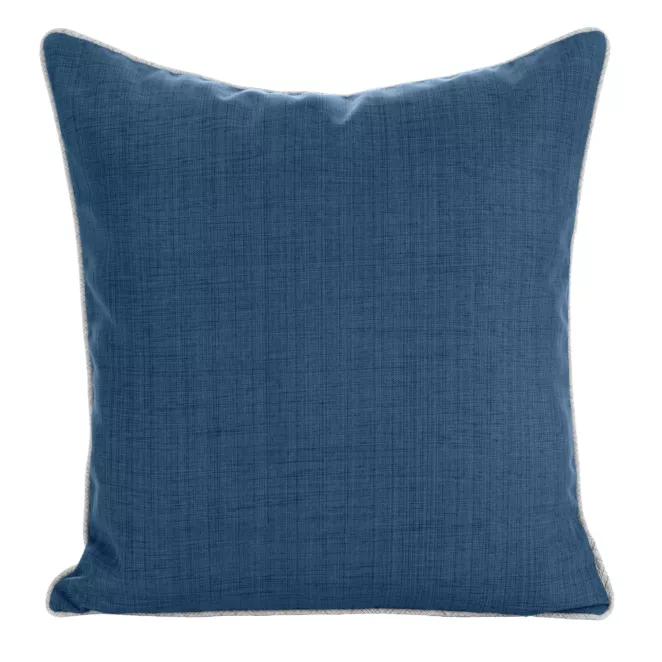 Poszewka na poduszkę 45x45 cm z gładkiej tkaniny wodoodpornej granatowa idealna do ogrodu i na taras GARDEN 3
