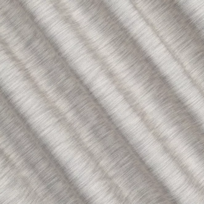 R216/5 Zasłona szyta na taśmie 5 cm popielata z tkaniny z dodatkiem lnu, z melanżowym splotem ekologiczna