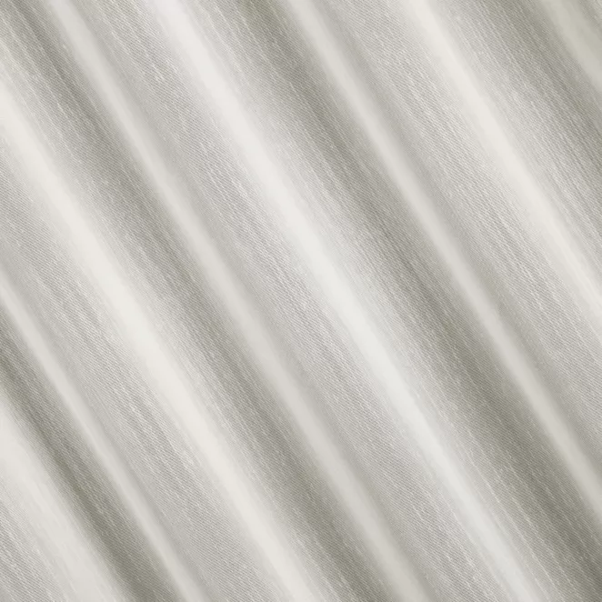 H205/2 Firana szyta na taśmie 5 cm kremowa z półprzeźroczystej tkaniny z efektem deszczyku, wykończona obciążnikiem