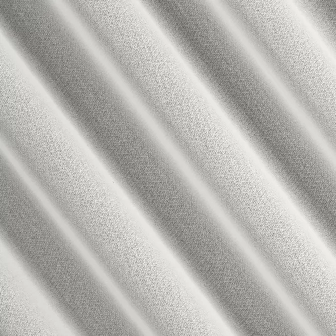 R229/8 Firana szyta na taśmie 5 cm naturalna z tkaniny o charakterystycznym wzorze jodełki, wykończona obciążnikiem