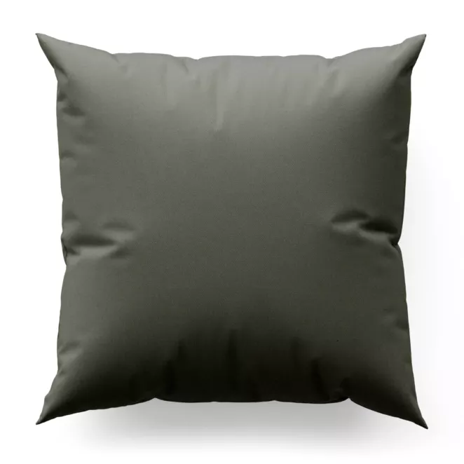 Poszewka szyta stalowa z gładkiej zaciemniającej tkaniny typu dimout